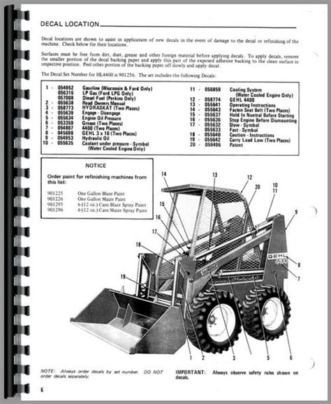 gehl hl4400 specs